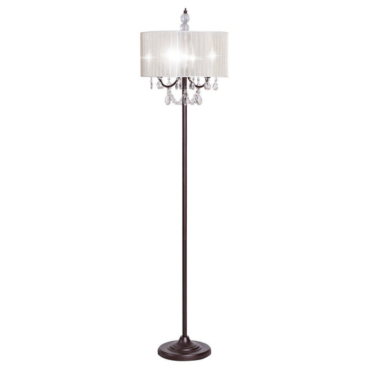 Elegant Sheer Shade Floor Lamp