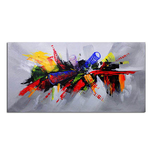 Hand Painted Oil Painting | Modern Colorful Burst