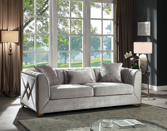Velencia Modern Style Sofa in Cream