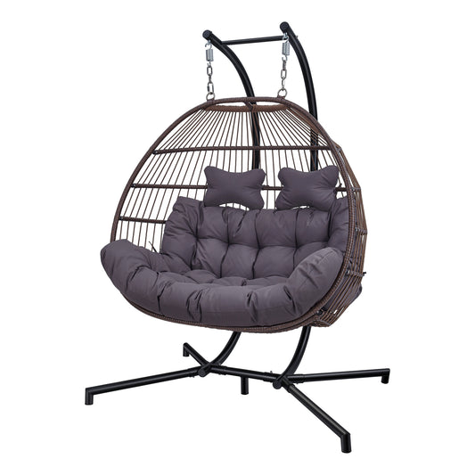 2 Person swing chair hanging chair Outdoor Patio swing round shape hanging chair patio