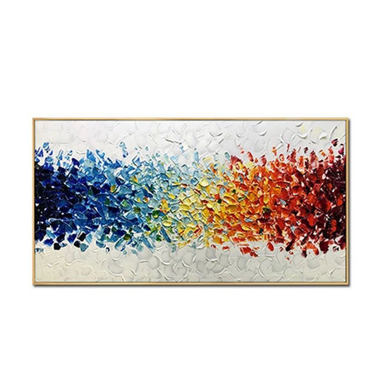 Hand Painted Oil Painting | Colorful Modern Textured