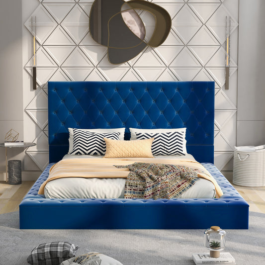 Aluna Low Profile Storage Bed | Blue
