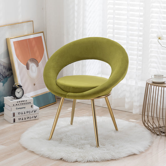 Emene Conversation Lounge Chair | Olive Green
