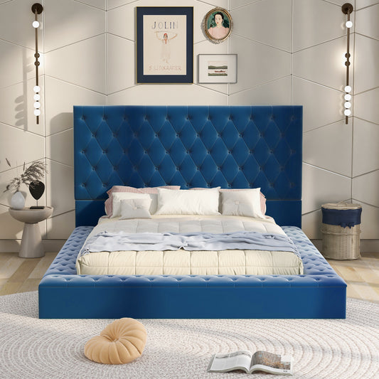 Aluna Low Profile Storage Bed | Blue