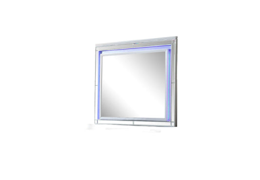 Aurora Framed LED Mirror | White