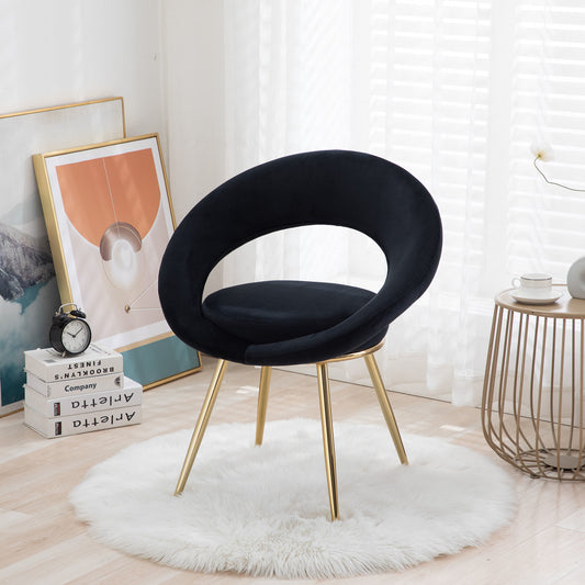 Emene Conversation Lounge Chair | Black