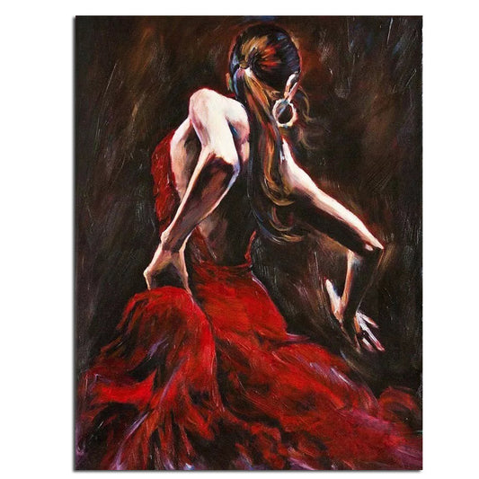 Hand Painted Oil Painting | Dancing Woman